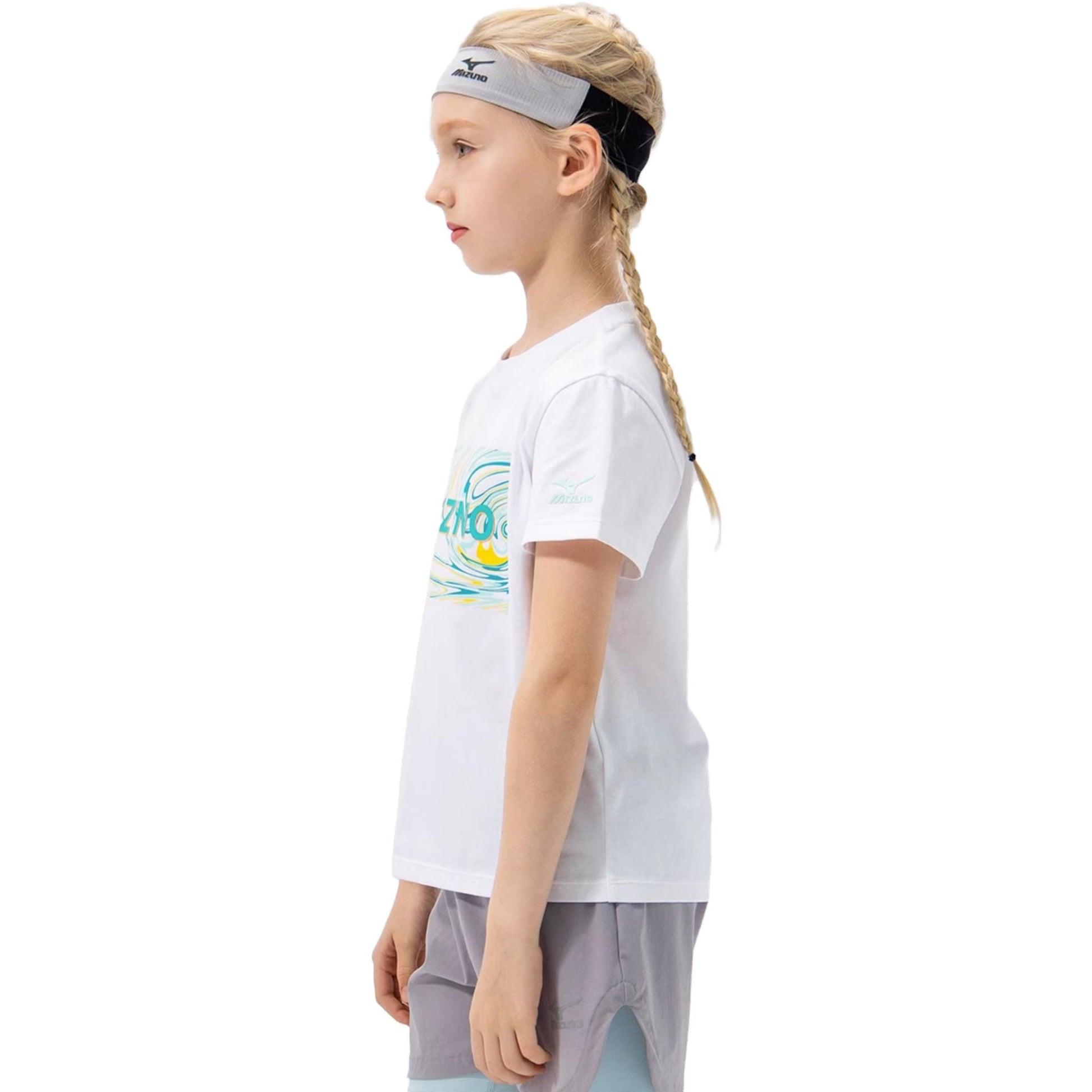(GS) Mizuno Graphic T-shirt 'White' T1203