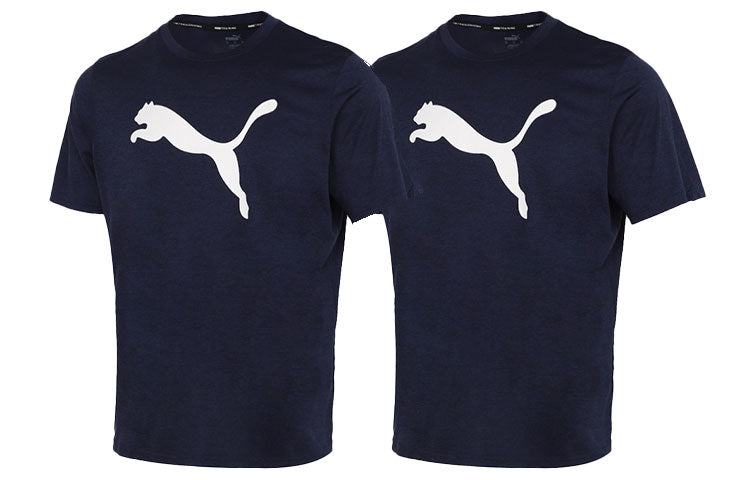 PUMA Train Favorite Heather T-shirt 'Navy' 520139-06
