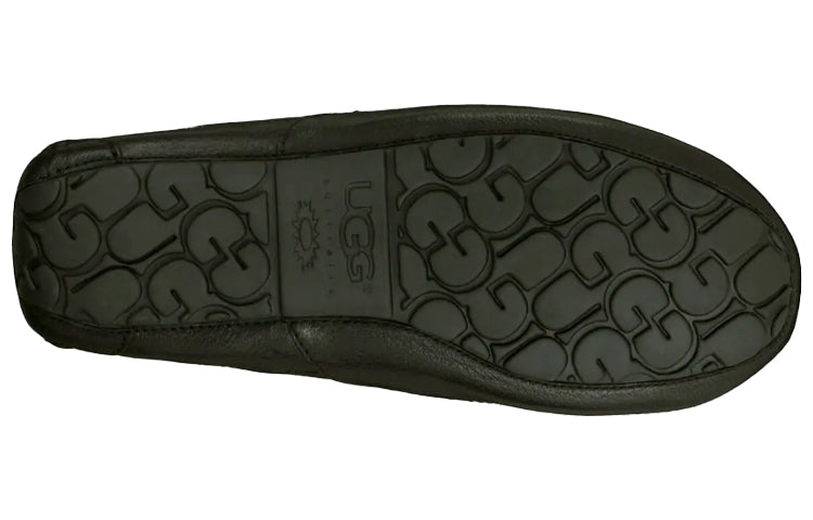 UGG Ascot Leather Slipper 'Black' 5379-BLK