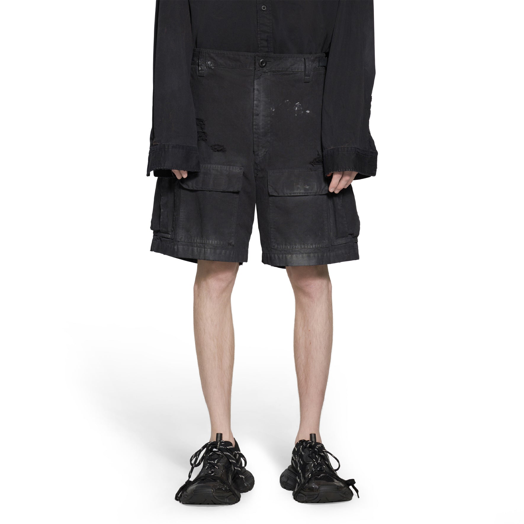 Balenciaga Cargo Shorts 'Black' 746516TKP271000