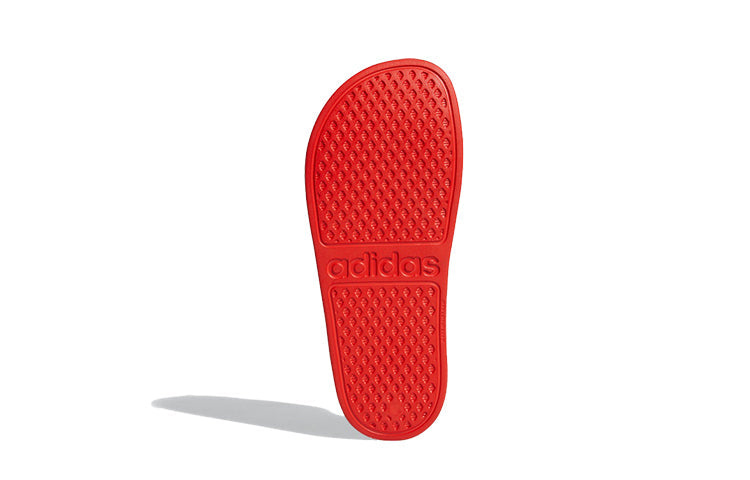 (GS) adidas Adilette Aqua Slides 'Red White' EF1750