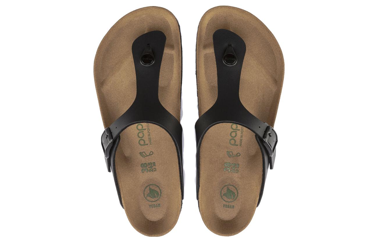 (WMNS) Birkenstock Gizeh Platform Vegan Birko-Flor 'Black' 1018546