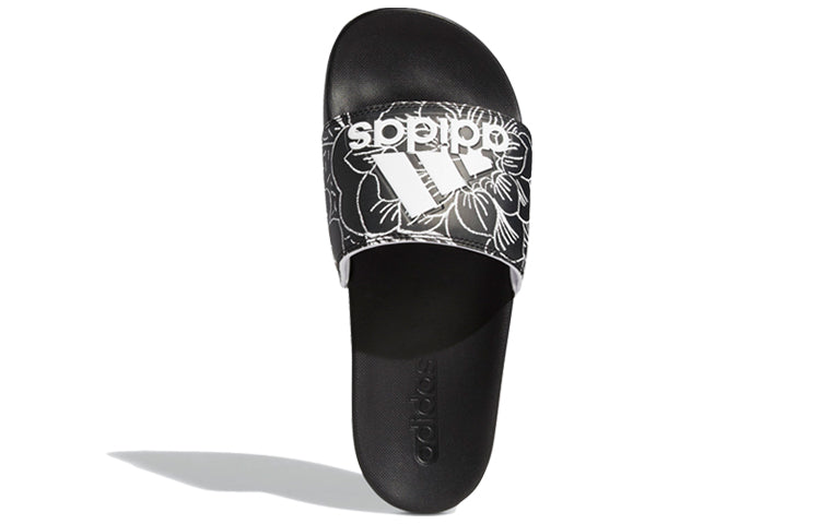 (WMNS) adidas Adilette 'Black White Purple Tint' FV6331