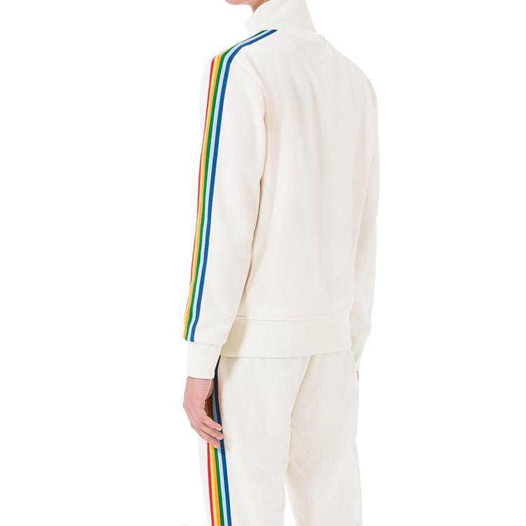 Men's PALM ANGELS White Rainbow Track Jacket Stripe PMBD001S193840030288
