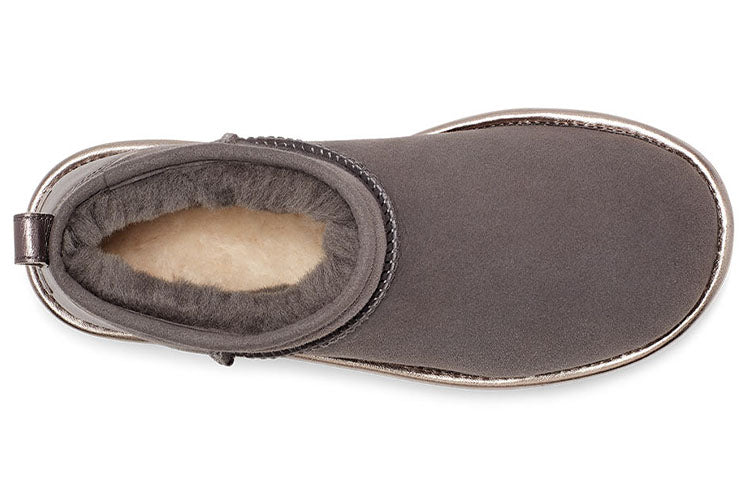 (WMNS) UGG Classic Ultra Mini Shine 'Charcoal' 1123634-CHRC