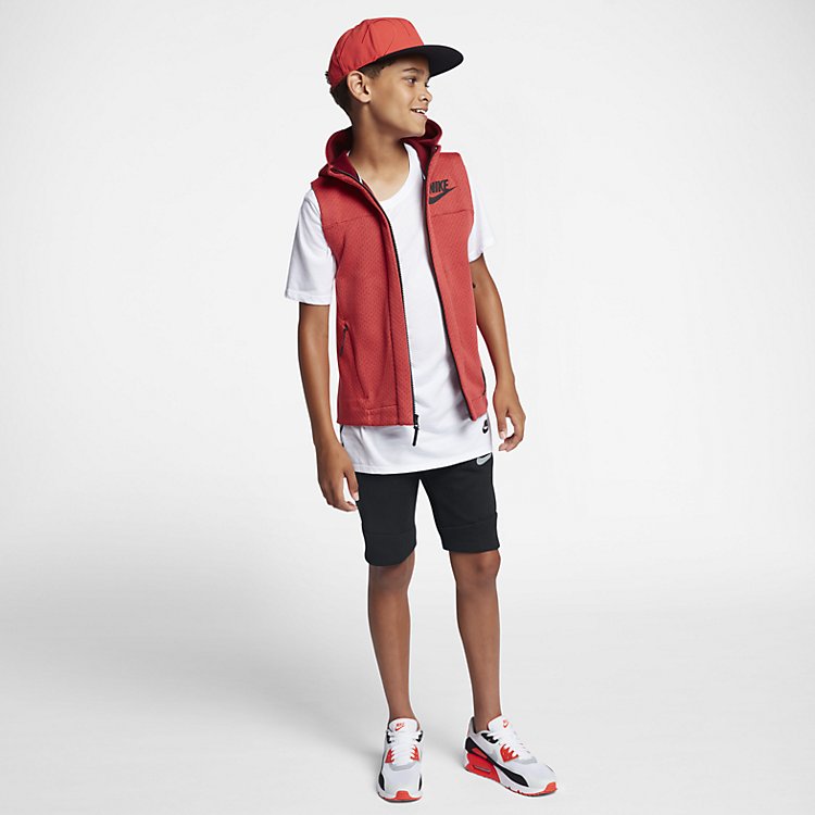 (GS) Nike Tech Fleece Short 'Black' 816280-012