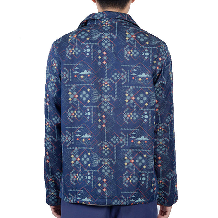 Li-Ning New York Fashion Week Series Embroidered Logo Sports Jacket Blue AFDP627-1