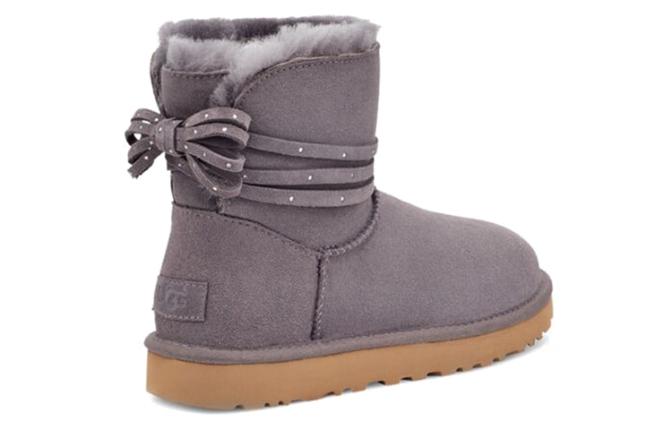 (WMNS) UGG Mini Bailey Bling Bow 'Grey' 1120864-SHA
