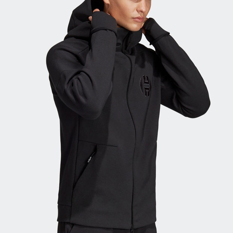 adidas ZNE ICON HOODY Basketball Sports Hooded Jacket Black DY3234
