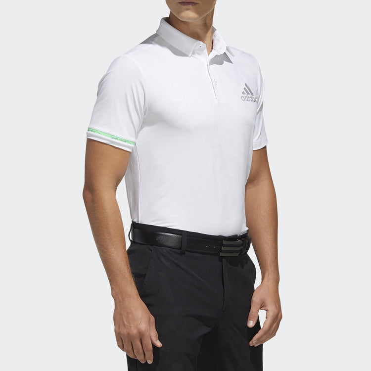 Men's adidas S/S Polo Golf Sports Short Sleeve POLO White FJ3832