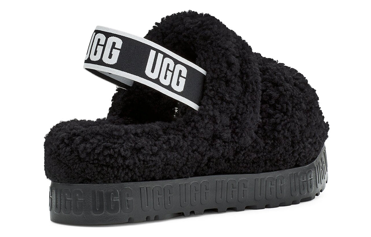 (WMNS) UGG Oh Fluffita 'Black' 1120876-BLK