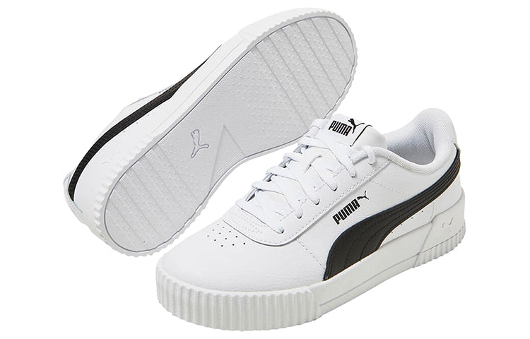 (WMNS) PUMA Carina Leather 'White Black' 370325-33