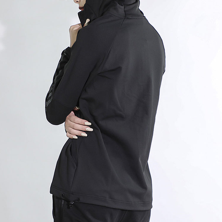 (WMNS) adidas 3S Fz Hoodie Training Hooded Jacket Black EB5593