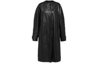 PRADA Single breasted Leather Coat
