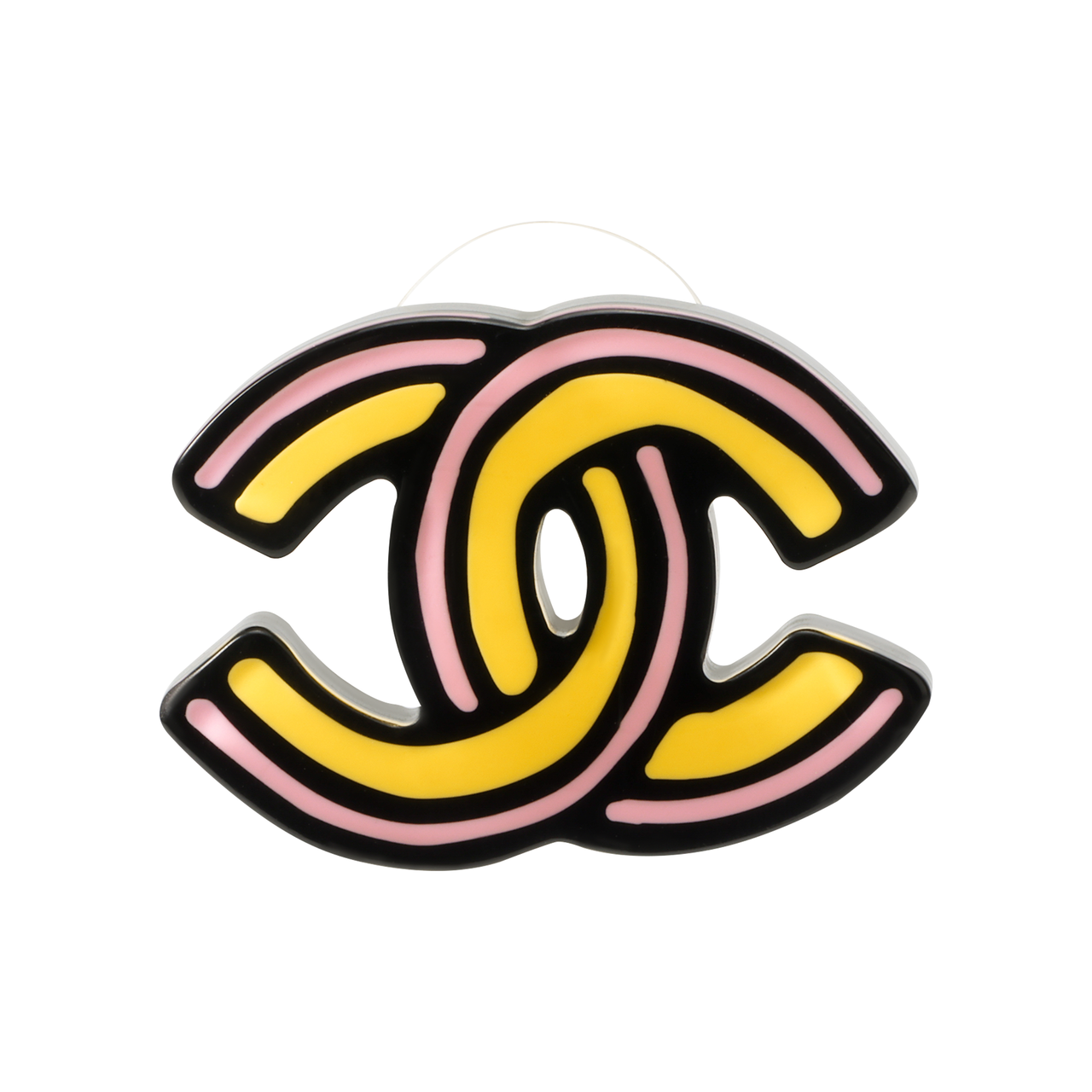 CHANEL Resin Earrings Women's Pink