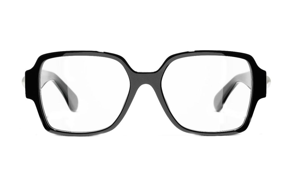 CHANEL Plate Frame Square Eyeglass Frame Unisex
