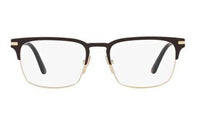 PRADA Plate Frame Rectangular Eyeglass Frames Men's Tortoiseshell