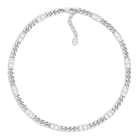 DIOR Brass Necklaces Men's Silver