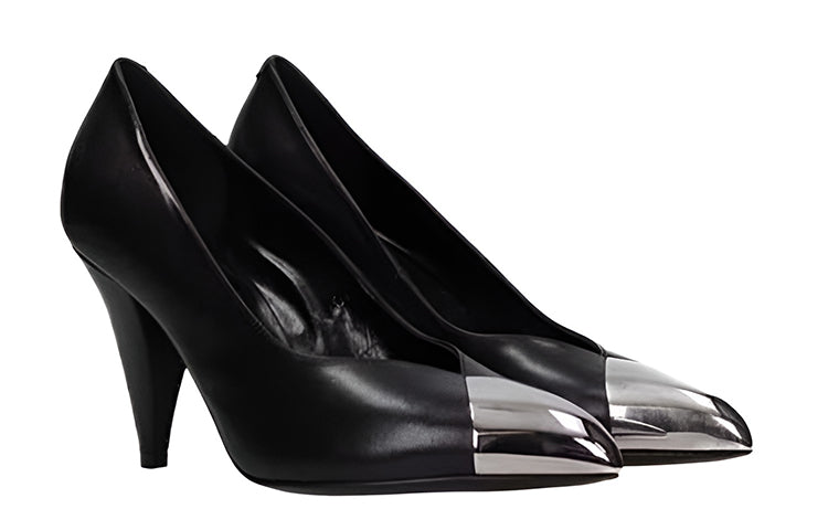 CELINE Irregular Heel High Heels 8.5cm Women's Black