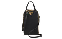 PRADA Leather Shoulder Bag, Crossbody Bag, Handbag Mini Women's Black