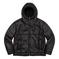 Supreme Faux Shearling Hooded Jacket 'Black' SUP-SS23-084
