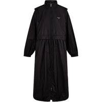 PRADA Logo Plaque Zip-Up Raincoat