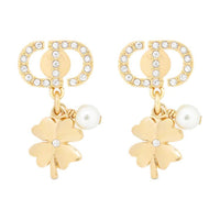 DIOR Metal Earrings Women's Gold