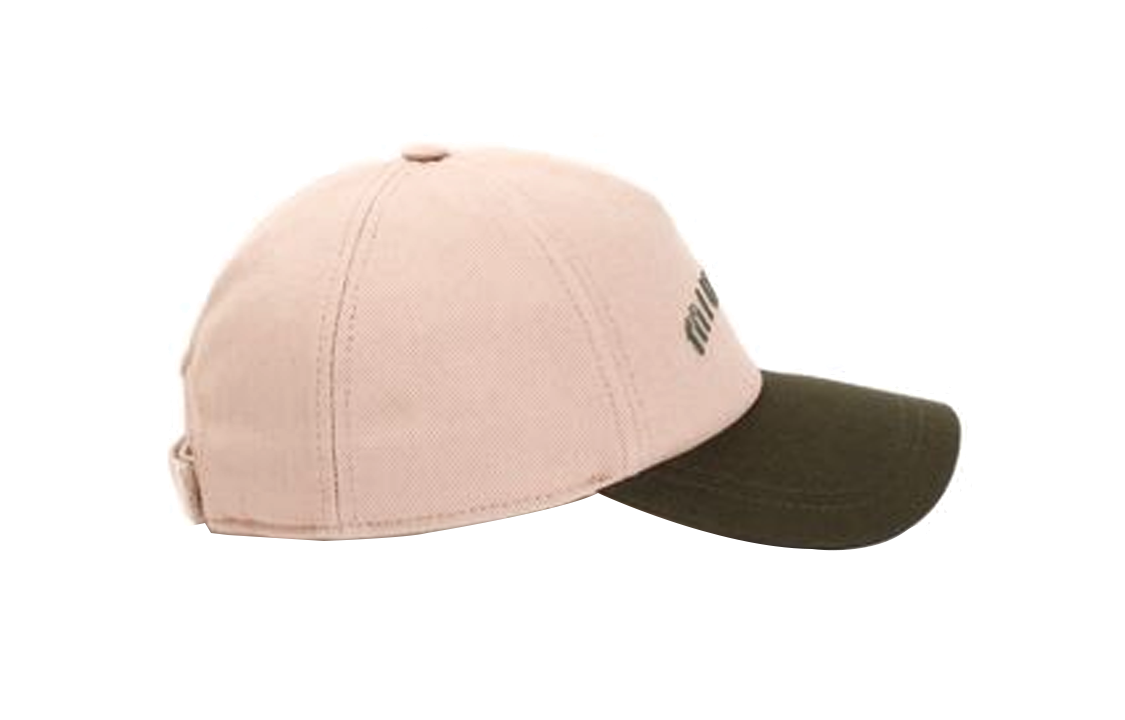 MIU MIU Cotton Baseball Caps Women's Pink