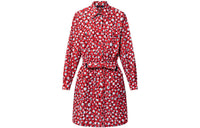LOUIS VUITTON X Yayoi Kusama Infinity Dots Monogram Shirt Dress Rouge Vif/Red/White