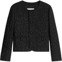 CELINE Chelsea Jacket With Sequins In Double Faced Wool