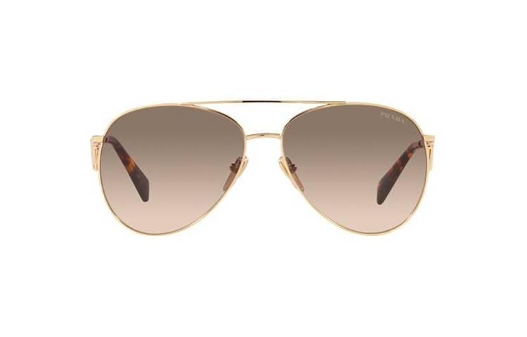 PRADA Aviator Sunglasses Women's Gold
