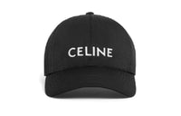CELINE Cotton Polyester Baseball Caps Unisex Black