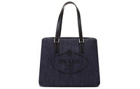 PRADA Fabric One Shoulder Handbags Women's Denim Blue