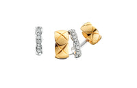 CHANEL CoCo Crush Earrings Unisex White Yellow