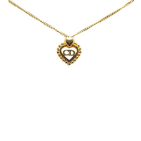 DIOR Cd Heart Necklace