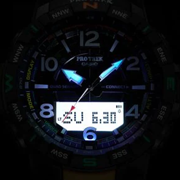Men's CASIO PRO TREK Waterproof Shockproof Sports Precise Time PRTB50-1 Watch Mens Analog PRT-B50-1