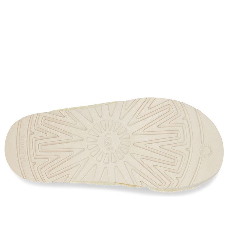 (WMNS) UGG Fluff Sugar Terry Cross Slide 'Yellow' 1126385-BPDD