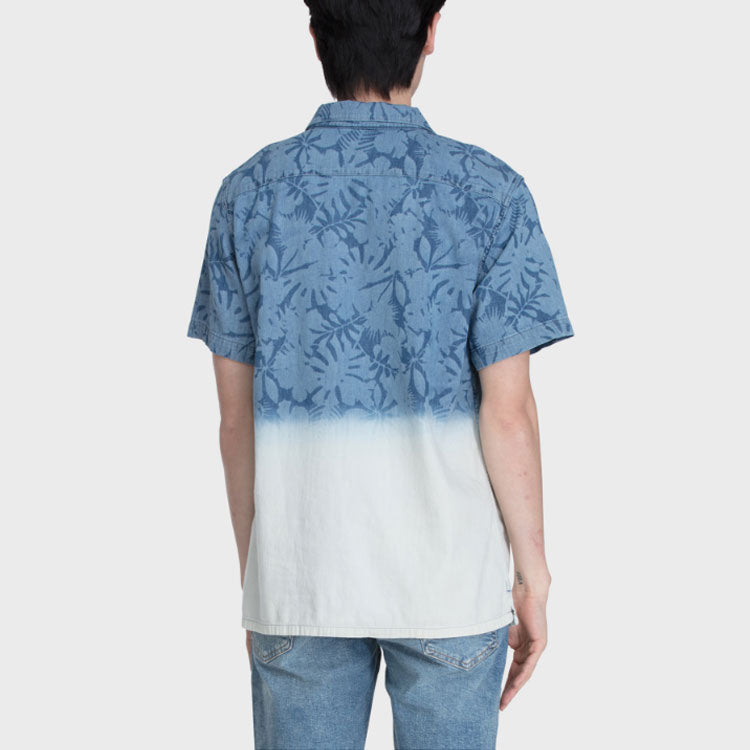 Men's Levis Gradient Denim Short Sleeve Shirt Blue 21976-0009