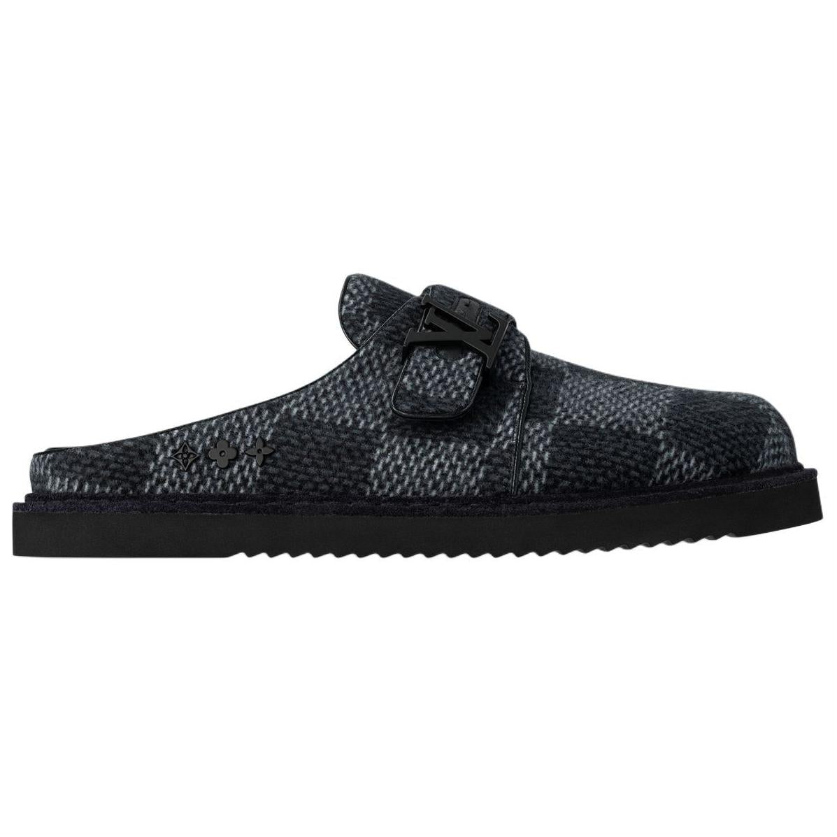 LOUIS VUITTON Easy Closed Toe Slippers Men's Black