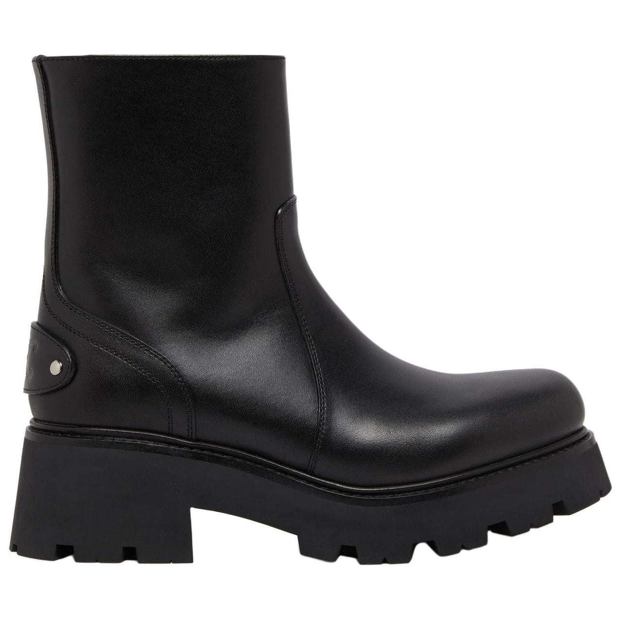 CELINE Triomphe Ankle Boots Women's Black