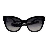 CHANEL Sunglasses Women's Black
