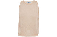 PRADA Semi sheer Cashmere Tank Top