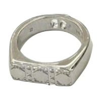 DIOR Sterling Silver Rings Men's Silver