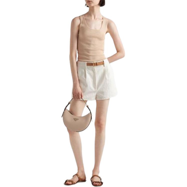 PRADA Belted Pleated Shorts