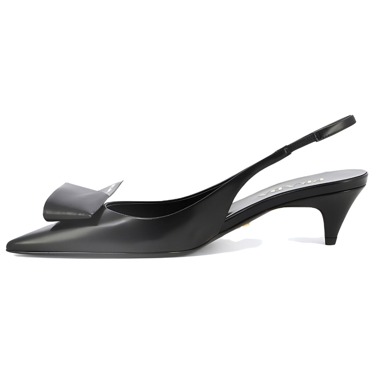 PRADA 60mm Fold-detail Leather Pumps