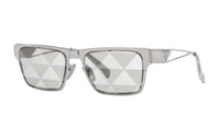 PRADA Metal Rectangular Sunglasses Men's Silver