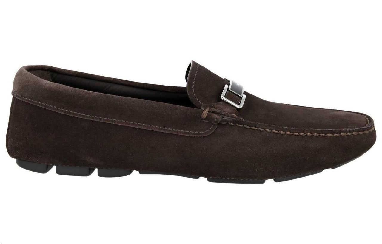 PRADA Loafers Men Brown
