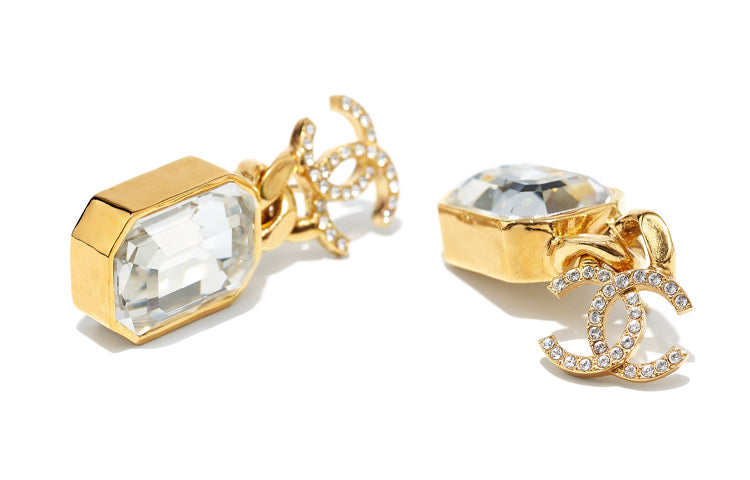 CHANEL Earrings Women's Gold