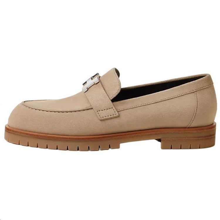 HERMES Faubourg Loafers 2.5cm Women's Brown