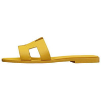 HERMES Oran Sandals Yellow Women's